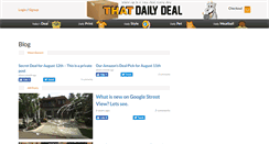 Desktop Screenshot of blog.thatdailydeal.com