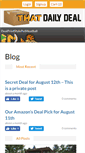 Mobile Screenshot of blog.thatdailydeal.com