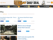 Tablet Screenshot of blog.thatdailydeal.com